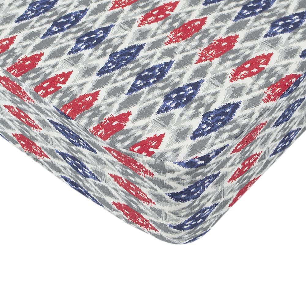 Простынь Iris Home Fresco 140х200+25 на резинке ранфорс Красный (18786)