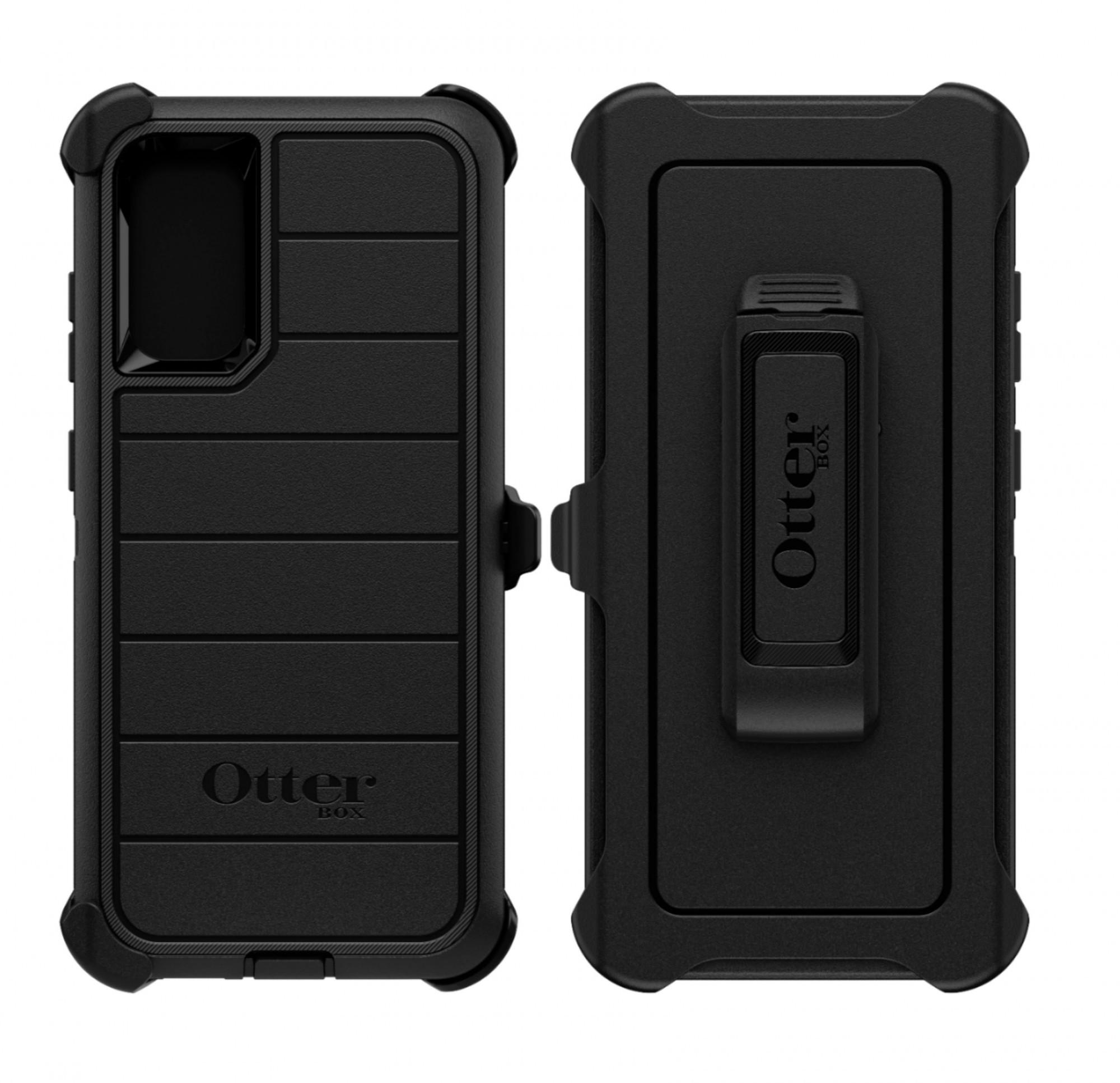 Чехол противоударный с клипсой подставкой OtterBox Defender Series Pro для Samsung Galaxy S20 Plus Black - фото 3