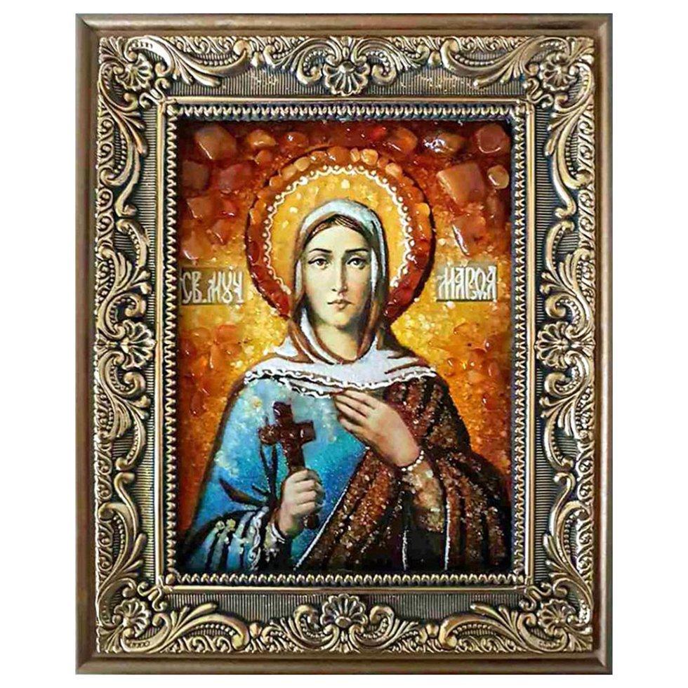 Икона Святая мученица Марфа янтарная 30х40 (Ж0097-30х40)