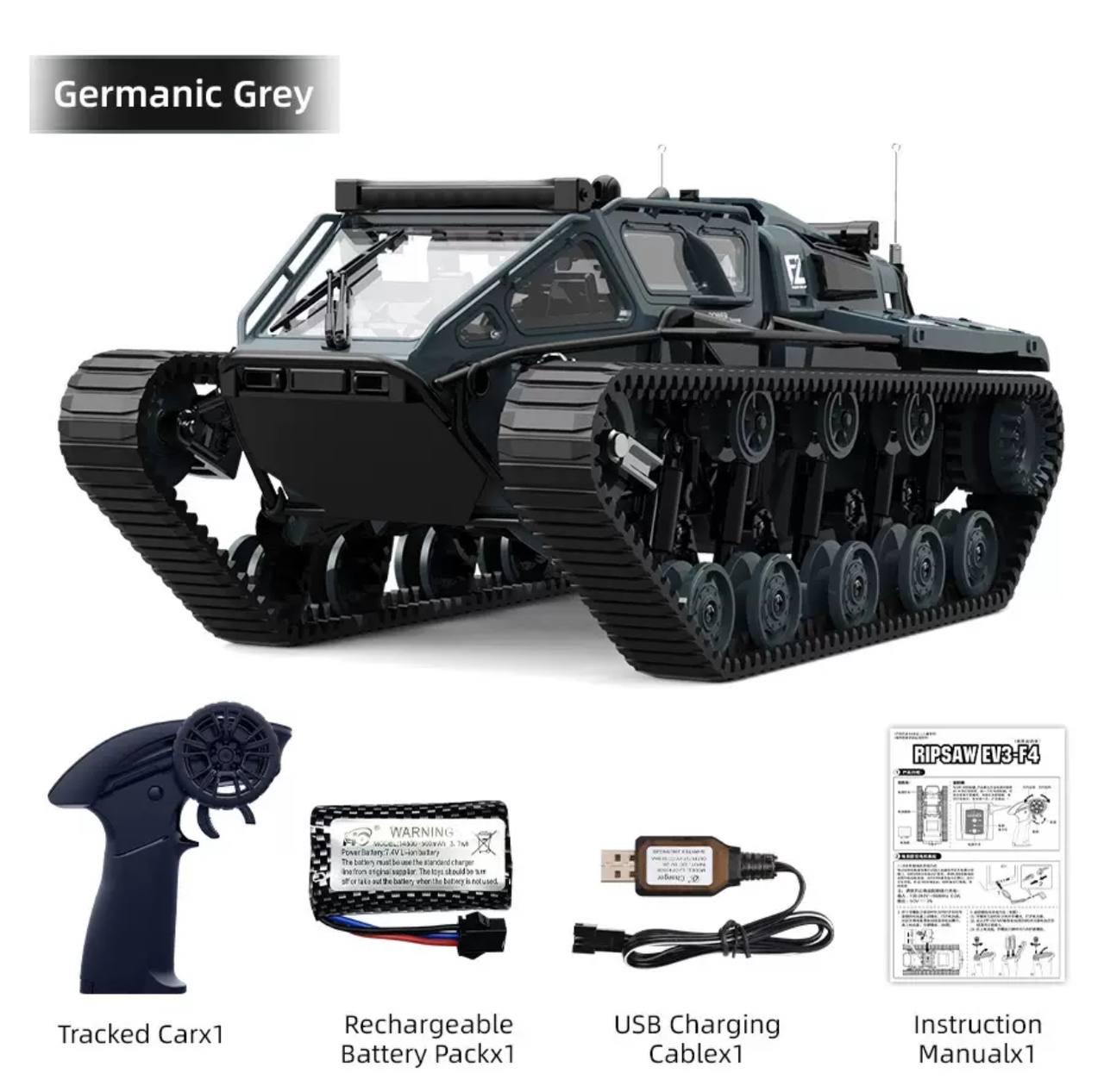 Машинка на радиоуправлении Гусеничный вездеход Ripsaw EV3-F4 Grey (d4c-f18-ygx) - фото 5 Машинка на радиоуправлении Гусеничный вездеход Ripsaw EV3-F4 Grey (d4c-f18-ygx) - фото 5