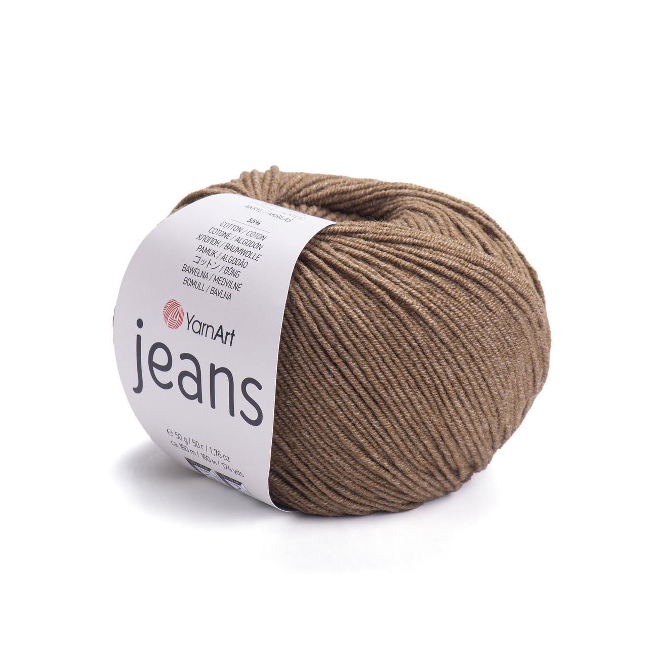 Пряжа для вязания YarnArt Jeans 50 г 160 м Молочный шоколад №40 (2809280237) Пряжа для вязания YarnArt Jeans 50 г 160 м Молочный шоколад №40 (2809280237)