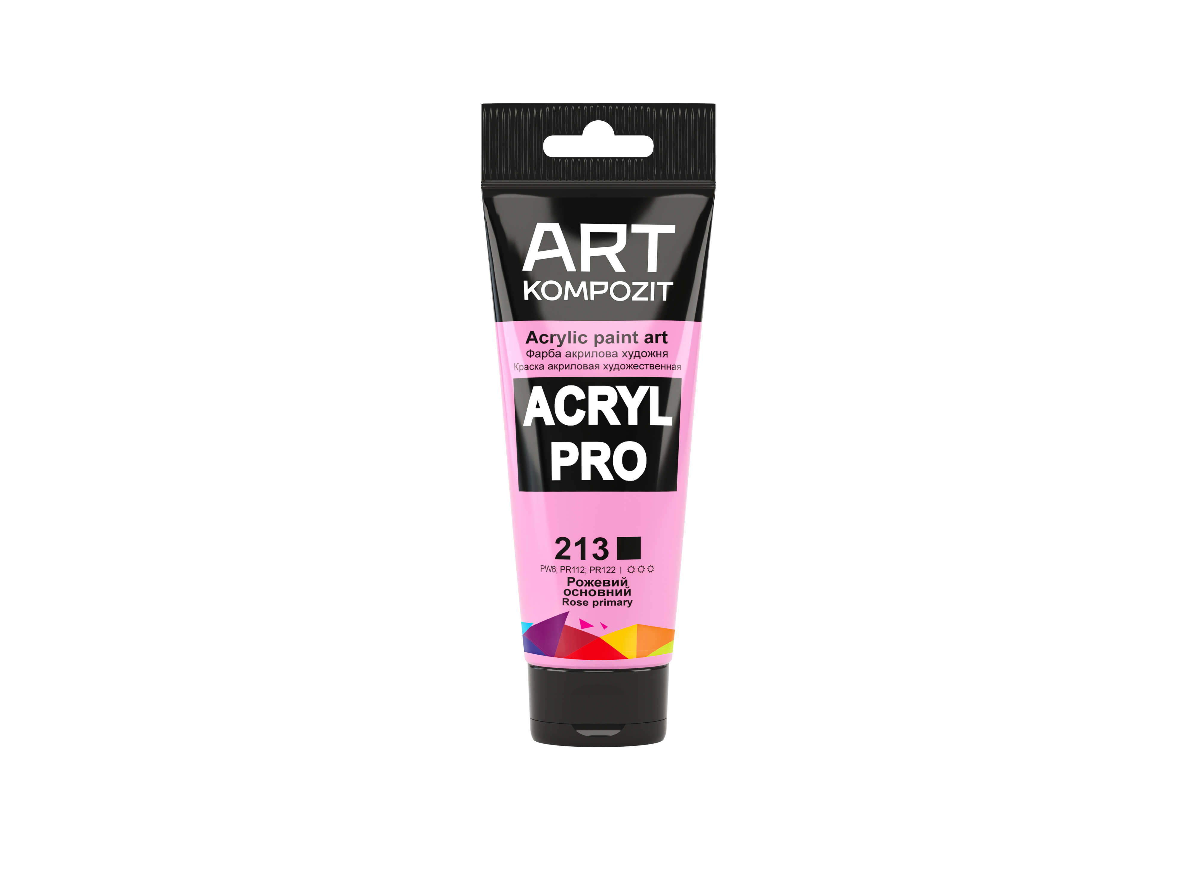 Краска художественная ART Kompozit Acryl PRO 213 Туба 0,75 мл Розовый основной