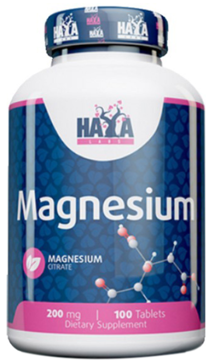 Магний Цитрат Haya Labs Magnesium Citrate 200 мг 100 таблеток