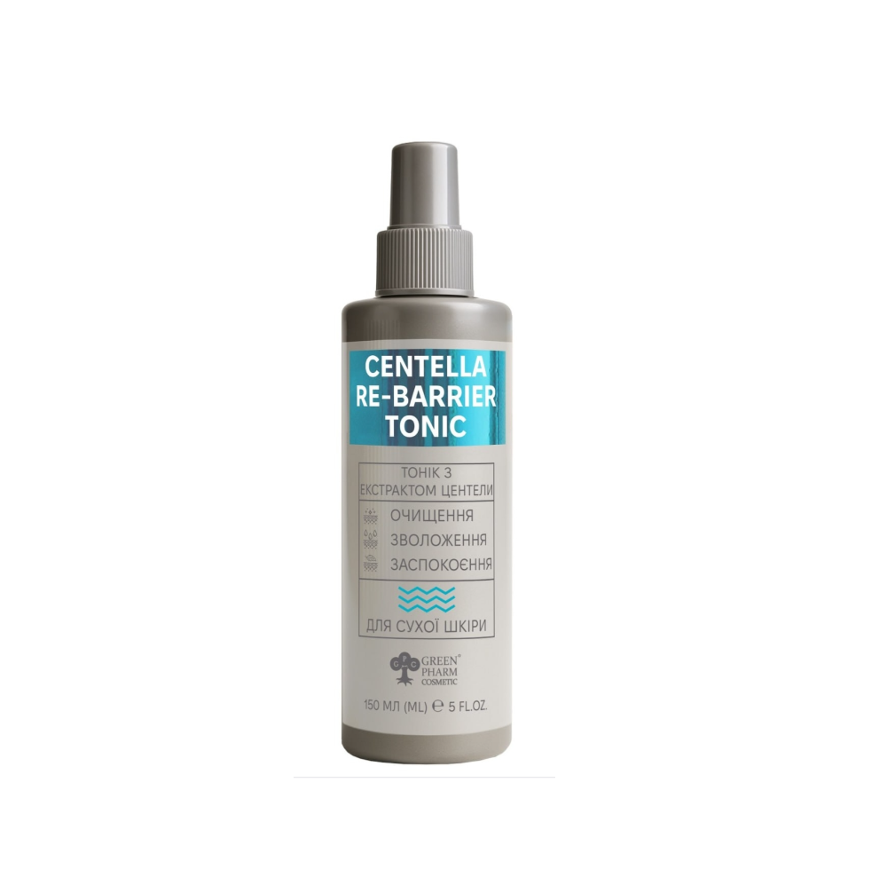 Тонік для сухої шкіри з центелою Green Pharm Cosmetic Centella Re-Barrier Tonic 150 мл