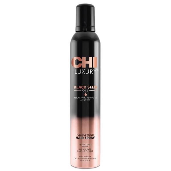 Лак для волос подвижной фиксации CHI Luxury Black Seed Oil Flexible Hold Hairspray 340 мл - фото 1