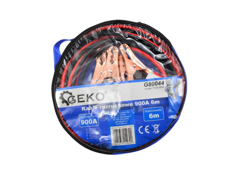 Провод стартовый Geko G80044 для прикуривания автомобиля 900 А 6 м