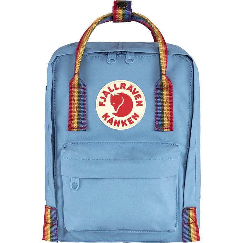 Городской рюкзак Fjallraven Kanken Rainbow Mini Air Blue/Rainbow Pattern (23621.508-907)
