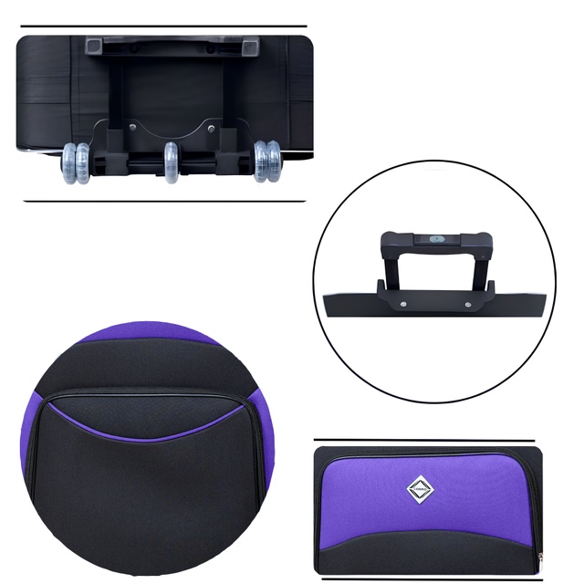 Чемодан Bonro Style средний Черный/Темно-синий (2670149121) - фото 3