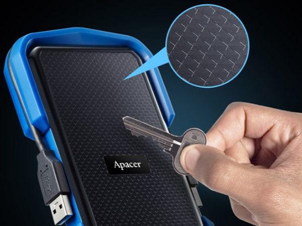 Жорсткий диск зовнішній Apacer HDD 2,5" USB 1.0TB Apacer AC631 Black/Blue (AP1TBAC631U-1) - фото 6