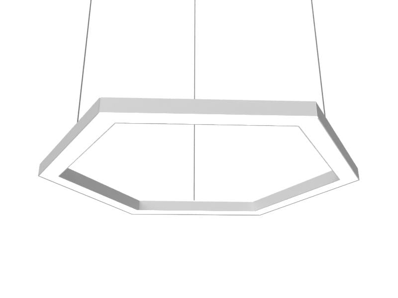 Подвесной светильник светодиодный LEDUA Шестиугольник драйвер снаружи 220V 108W 13000 Lm 4000К (25344274)
