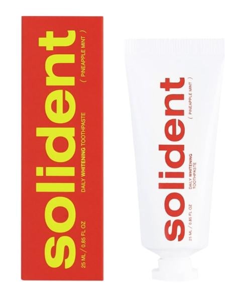 Зубная паста отбеливающая Solident Daily Whitening Pineapple Mint 25 мл Зубная паста отбеливающая Solident Daily Whitening Pineapple Mint 25 мл