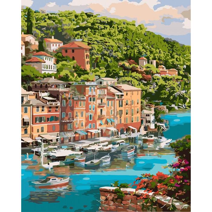 Картина по номерам Ідейка Живописная бухта 40х50 см (KHO2273)