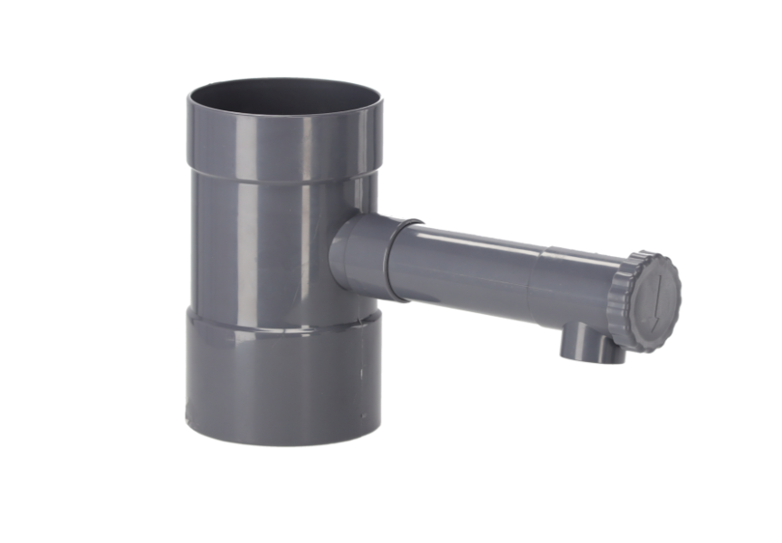 Водосборник дождевой воды с крыши в бочку Garden Line DES5981 80 мм Серый