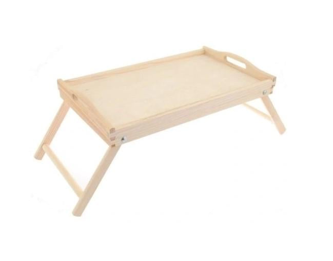 Стол раскладной для завтрака бамбуковый 73х31х21 см (25052) - фото 1
