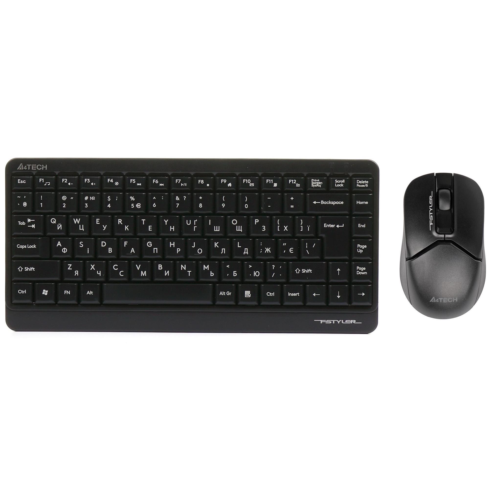 Комплект клавиатура и мышь беспроводной A4Tech FG1112 2,4 гГц Black (FG1112 Black)