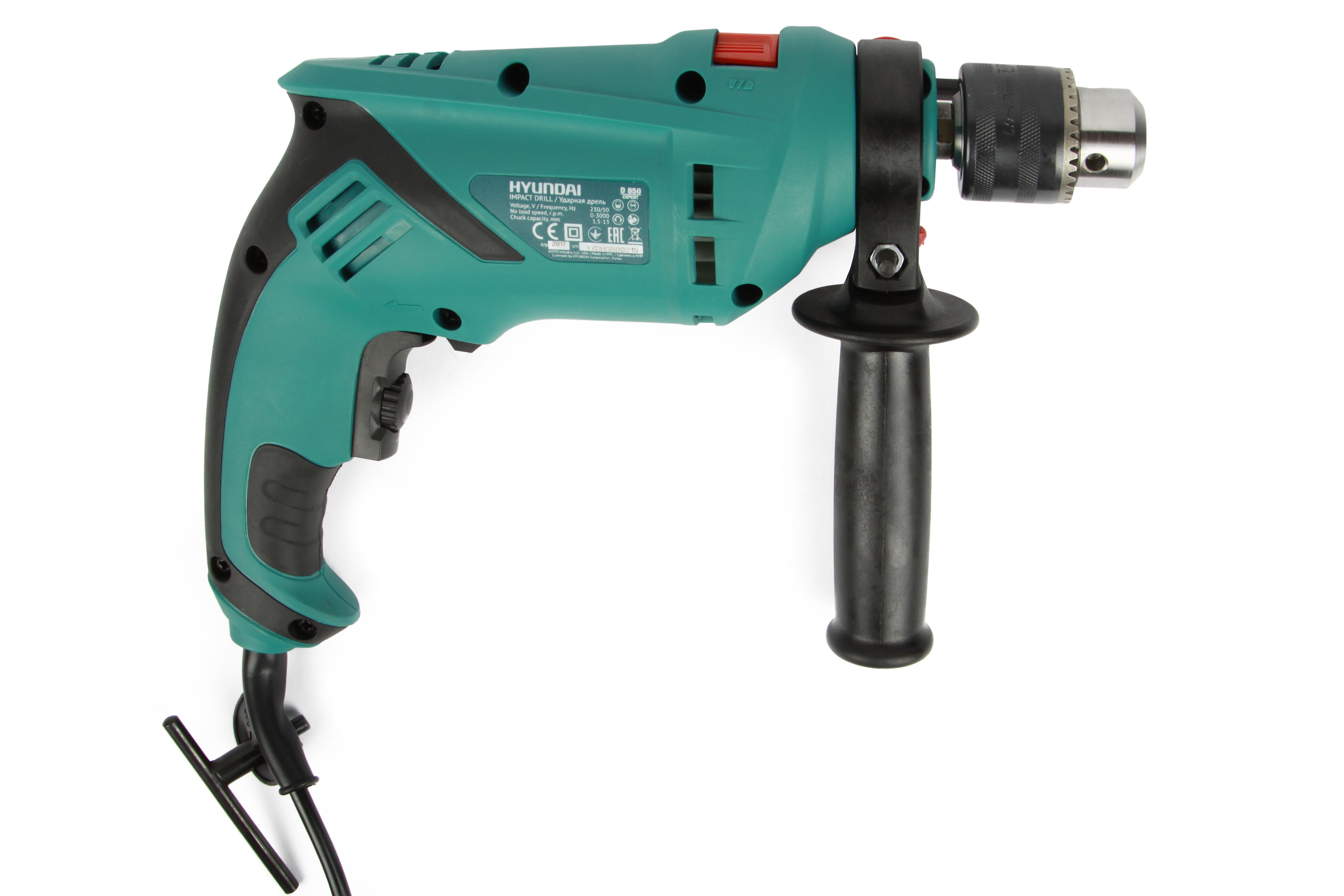 Дрель ударная Hyundai D 850 (11993) - фото 2 Дрель ударная Hyundai D 850 (11993) - фото 2