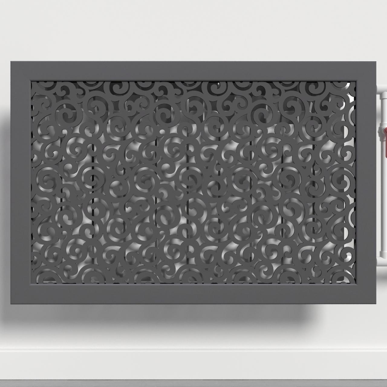 Решетка-экран на батарею SMARTWOOD 900 мм Графит (R20713106)