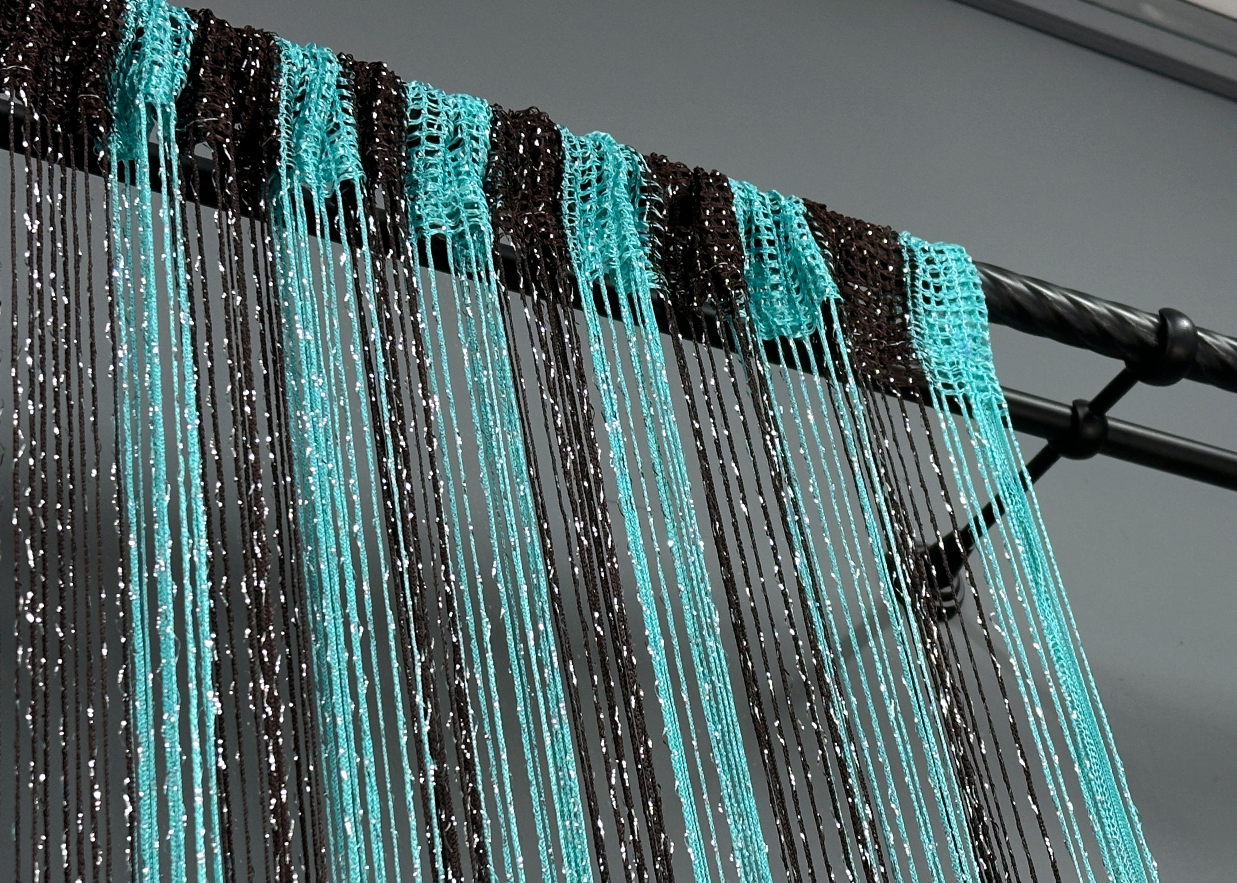 Шторы-нити с люрексом 300х300 см Бирюзовый/Венге (61-101) - фото 8 Шторы-нити с люрексом 300х300 см Бирюзовый/Венге (61-101) - фото 8