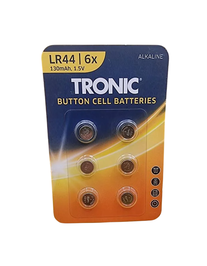 Батарейки таблетки Tronic LR44 130 mAh ALKALINE 2026 6 шт. (2632719576)