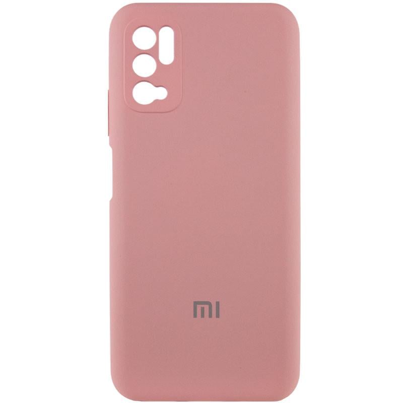 Противоударный чехол Silicone Cover Full Camera (AA) для Xiaomi Redmi Note 10 5G / Poco M3 Pro Pink