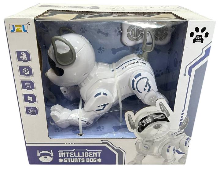 Іграшка інтерактивна Робот-собака Intelligent на радіокеруванні/акумуляторна Білий (JZJ-20) - фото 5