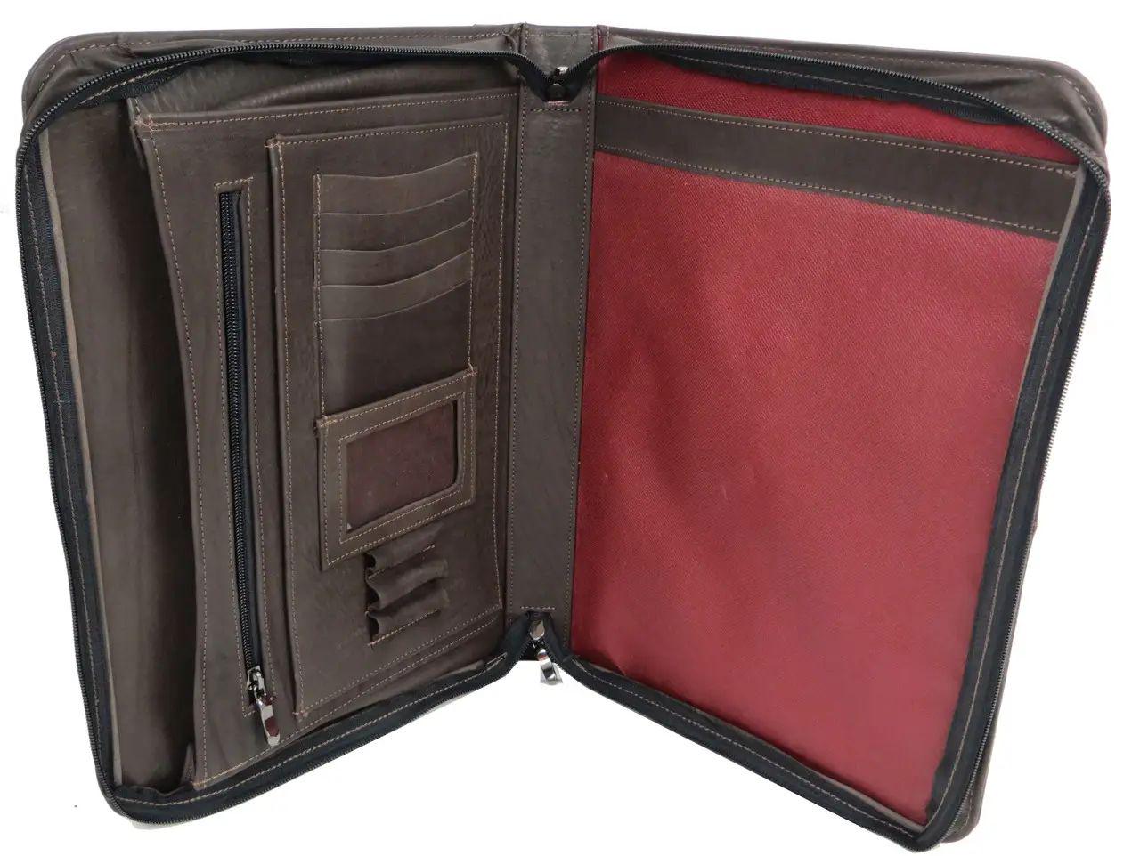 Папка ділова Portfolio шкіряна Коричневий (Port1015 croco brown)