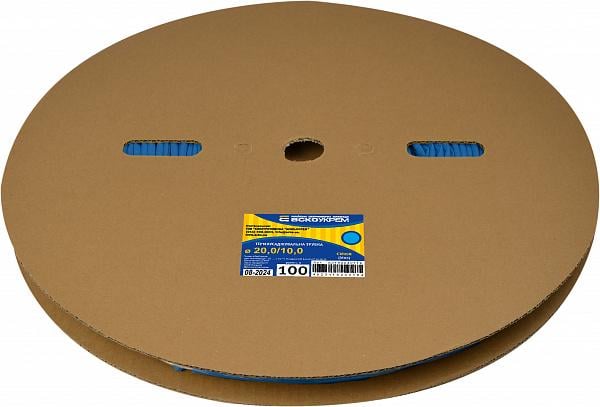 Трубка термоусадочная АСКО Ø20/10 мм 100 м Синий (A0150040716)