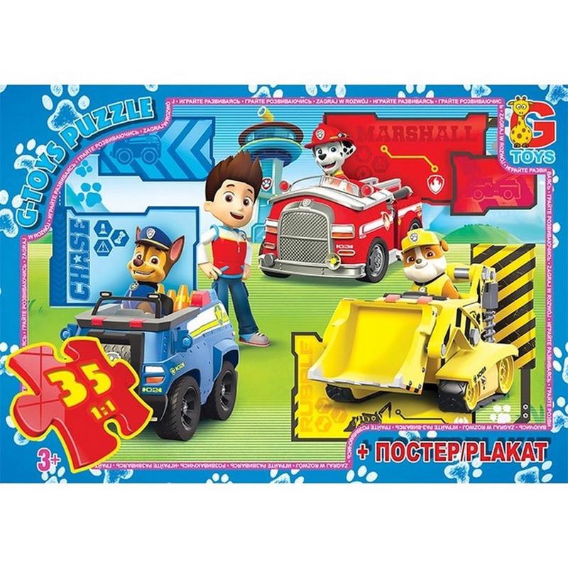Пазлы Paw Patrol Щенки патруля PW0840 плакат 35 элементов (3074082711)