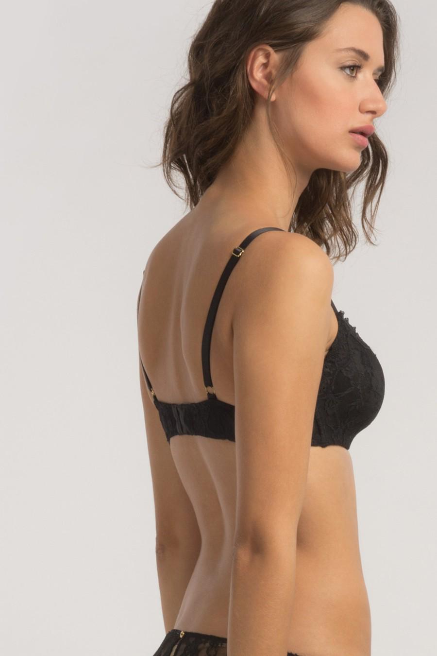 Комплект білизни Gisela бюстгальтер push-up/трусики бікіні 75E/L Чорний (68288) - фото 4 Комплект білизни Gisela бюстгальтер push-up/трусики бікіні 75E/L Чорний (68288) - фото 4