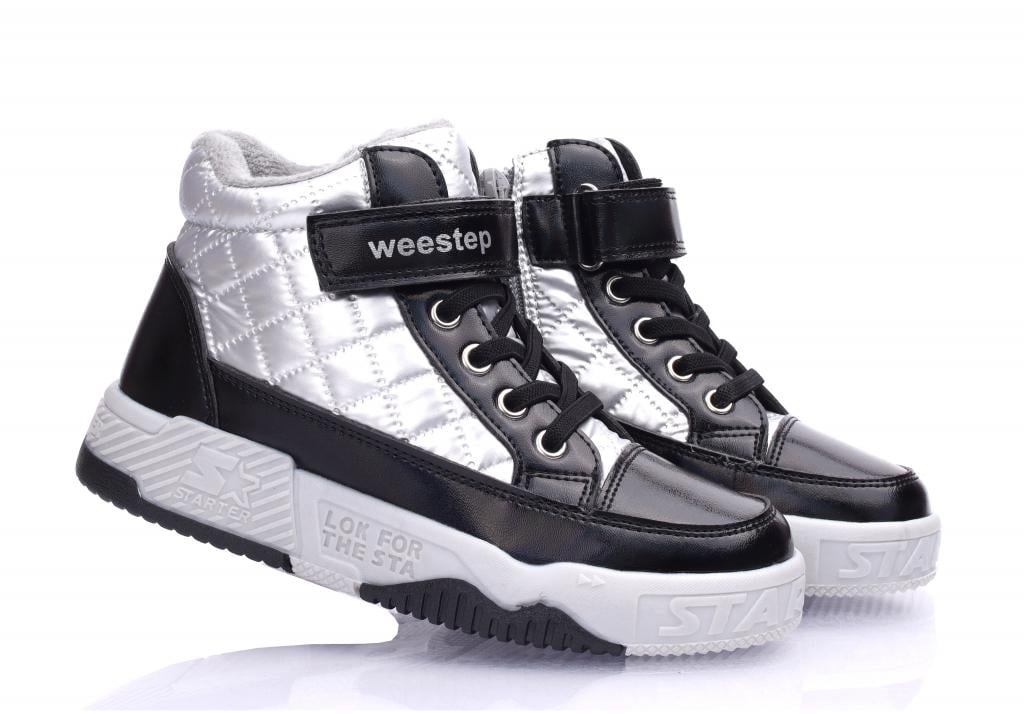 Черевики осінні для дівчаток 5631 р. 29 Чорно-сріблястий