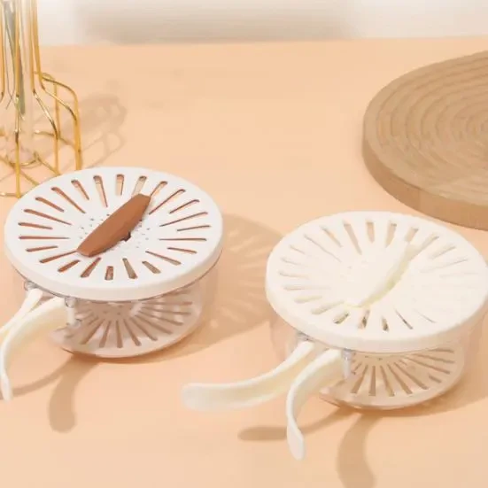 Корзина двухслойная дренажная для очистки фруктов с ситечком (M17211) - фото 4 Корзина двухслойная дренажная для очистки фруктов с ситечком (M17211) - фото 4