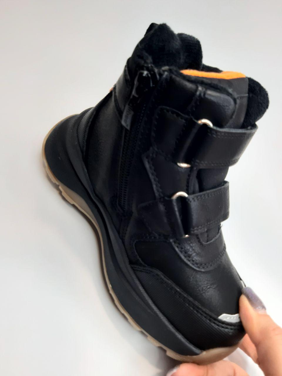 Черевики зимові Clibee для хлопчика р. 32 21,1 см Чорний (607 bl-orange) - фото 7