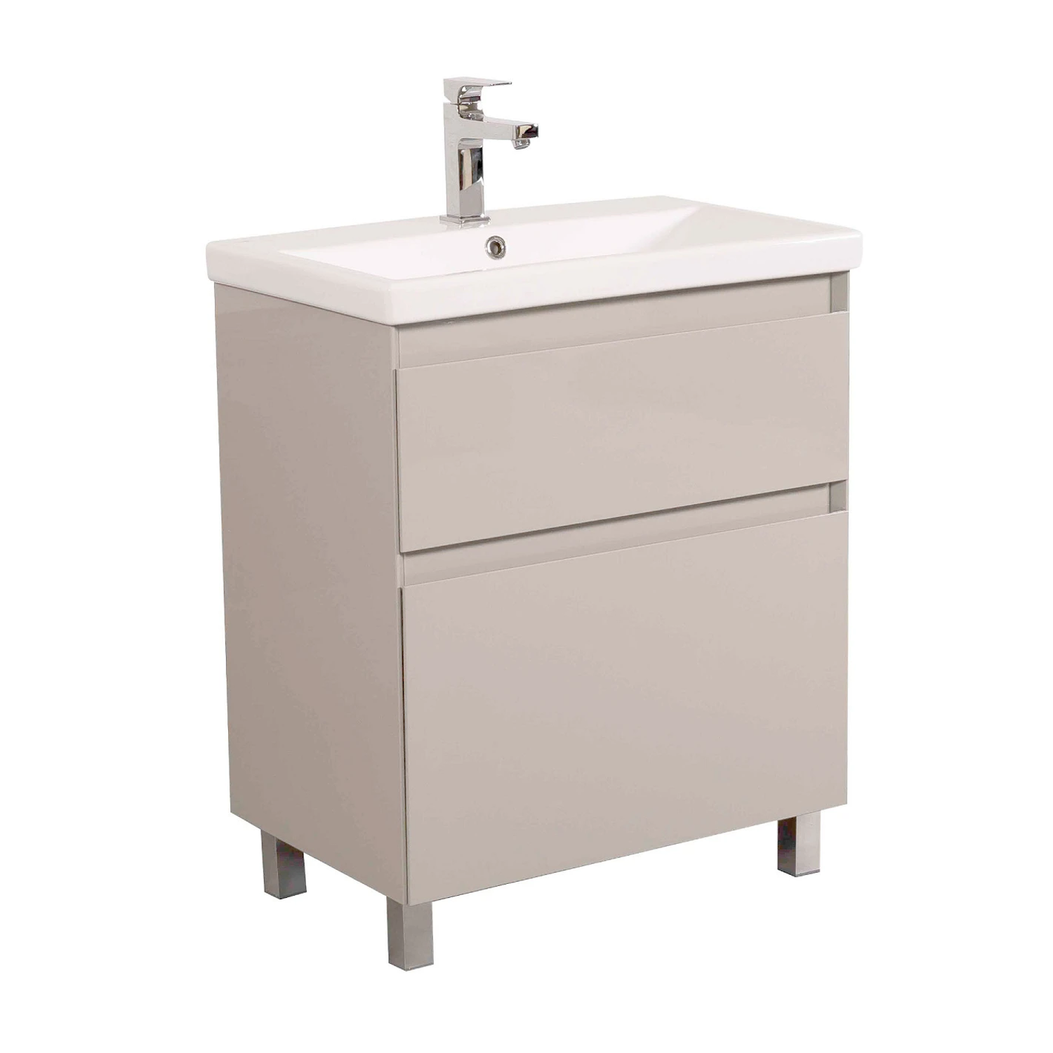 Тумба у ванну Aqua Rodos Еліт 700x450 підлогова з умивальником CeraStyle Еліт 70 Бежевий (АР000049103)