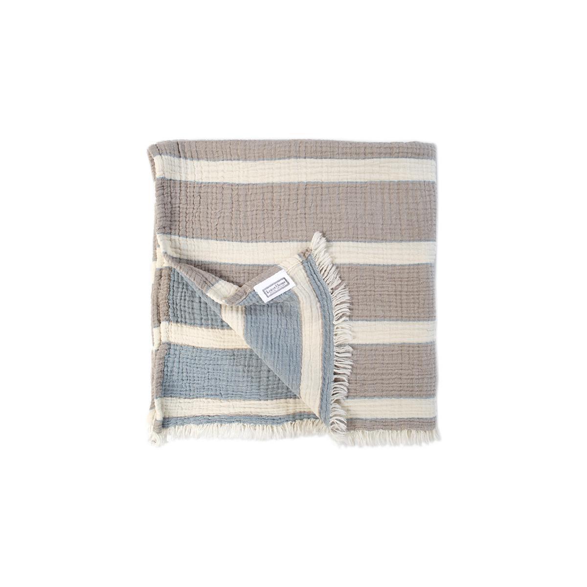 Рушник Lotus Home Milana 250 г/кв. м 45х100 см Beige/Lead blue (svt-2000022307130)