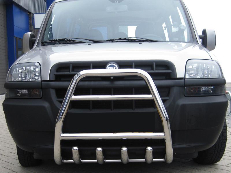 Передняя дуга QT007 CAN для Fiat Doblo I 2001-2005 гг. нержавеющая сталь Хром