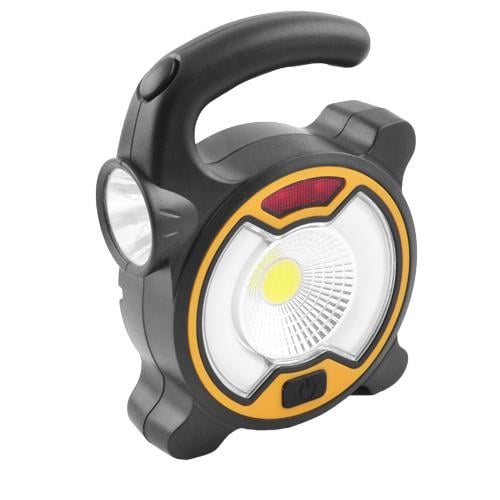 Фонарь кемпинговый аккумуляторный MH-318-B-COB-6SMD с мигалкой и петлей