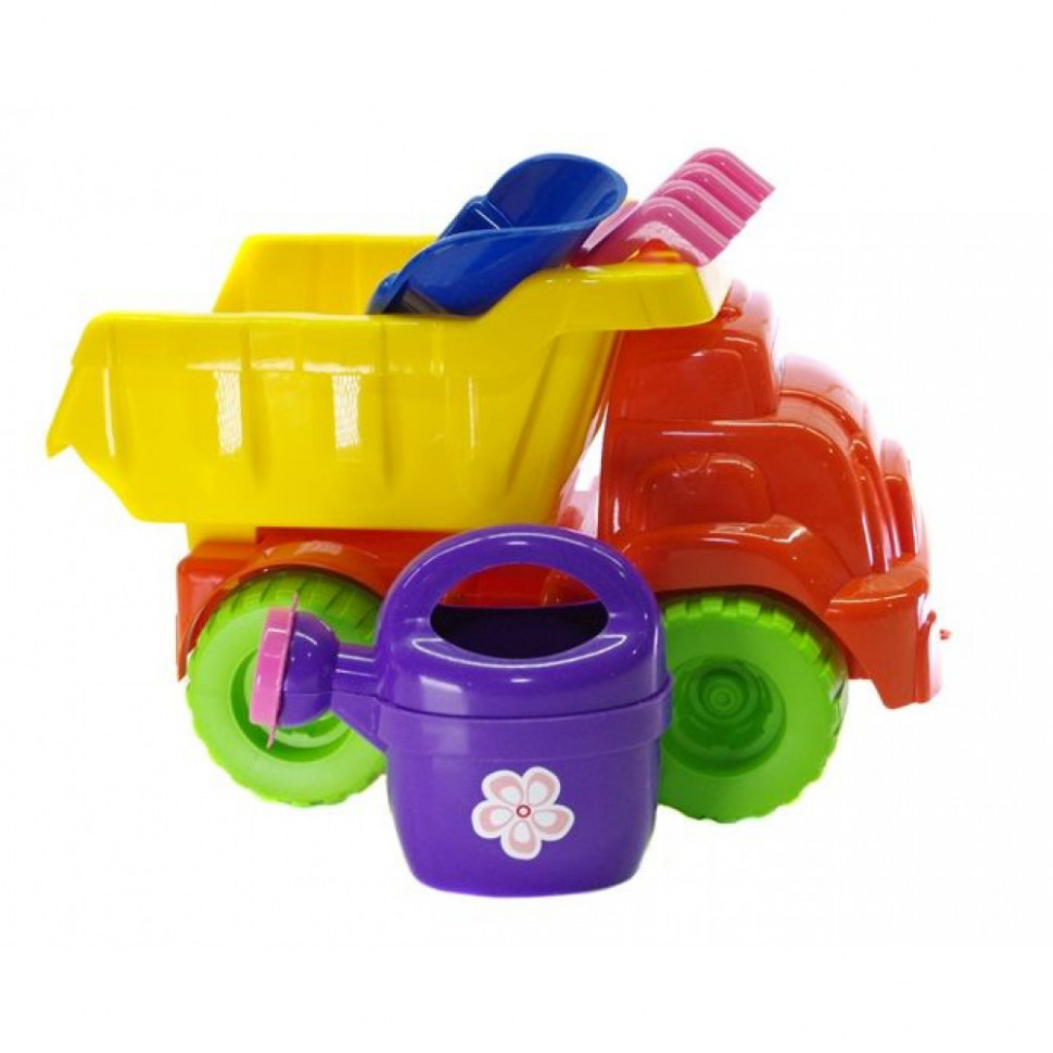 Ігровий набір для пісочниці з лійкою Жовто-помаранчевий (013565)