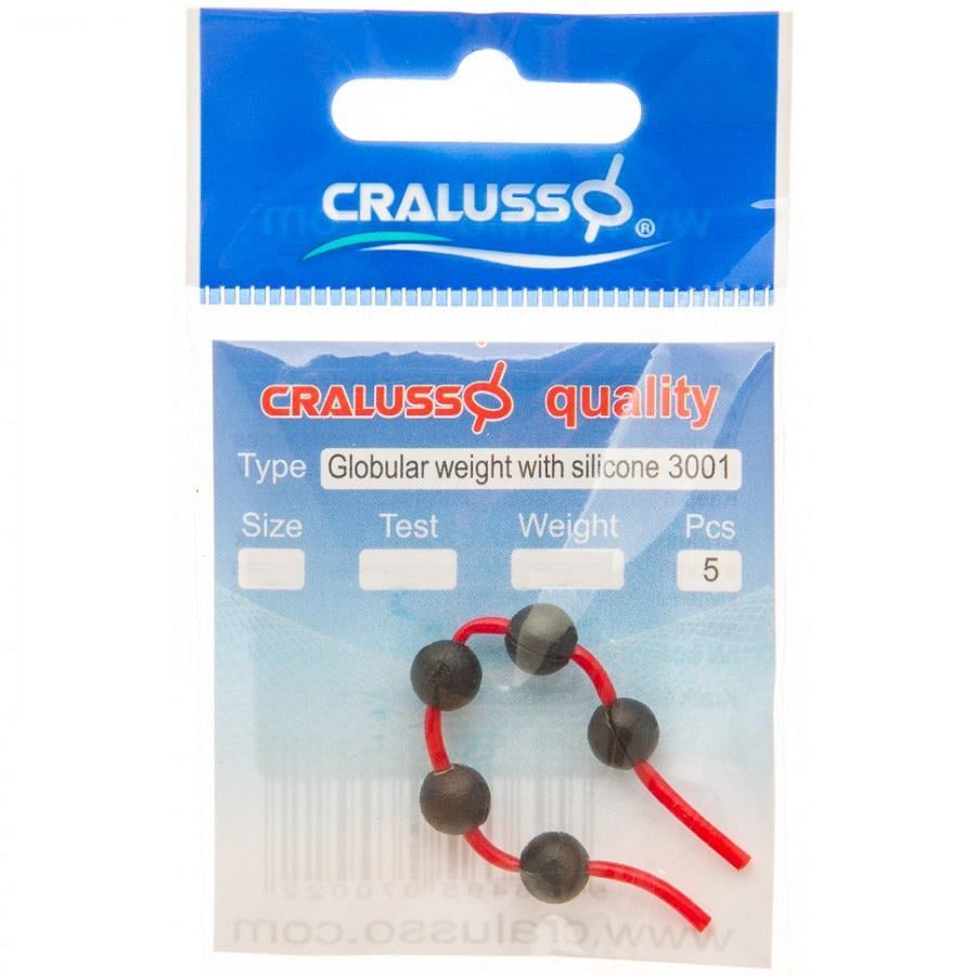 Груз шар Cralusso с силиконовой трубкой 2,5 г 5 шт.