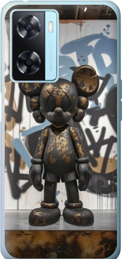 Чехол на Oppo A57s Bronze kaws v2 (6098u-2931-42517)