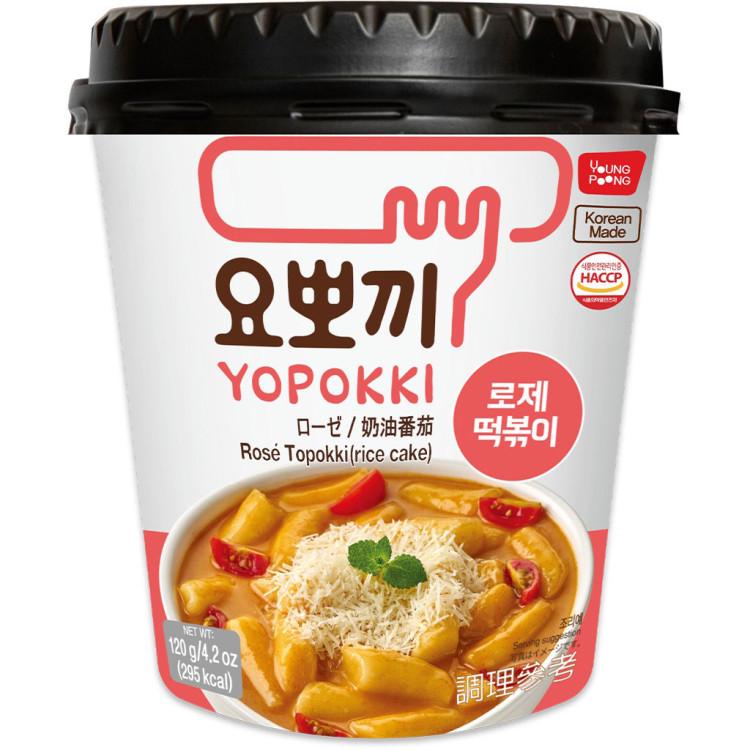 Корейские токпокки Yopokki Розе в стакане 120 г (2509710273)