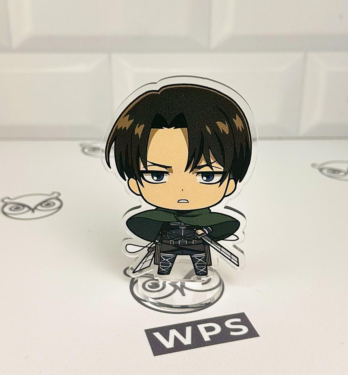 Фигурка коллекционная акриловая Chibi Атака титанов Леви Аккерман 10 см (2110849681)