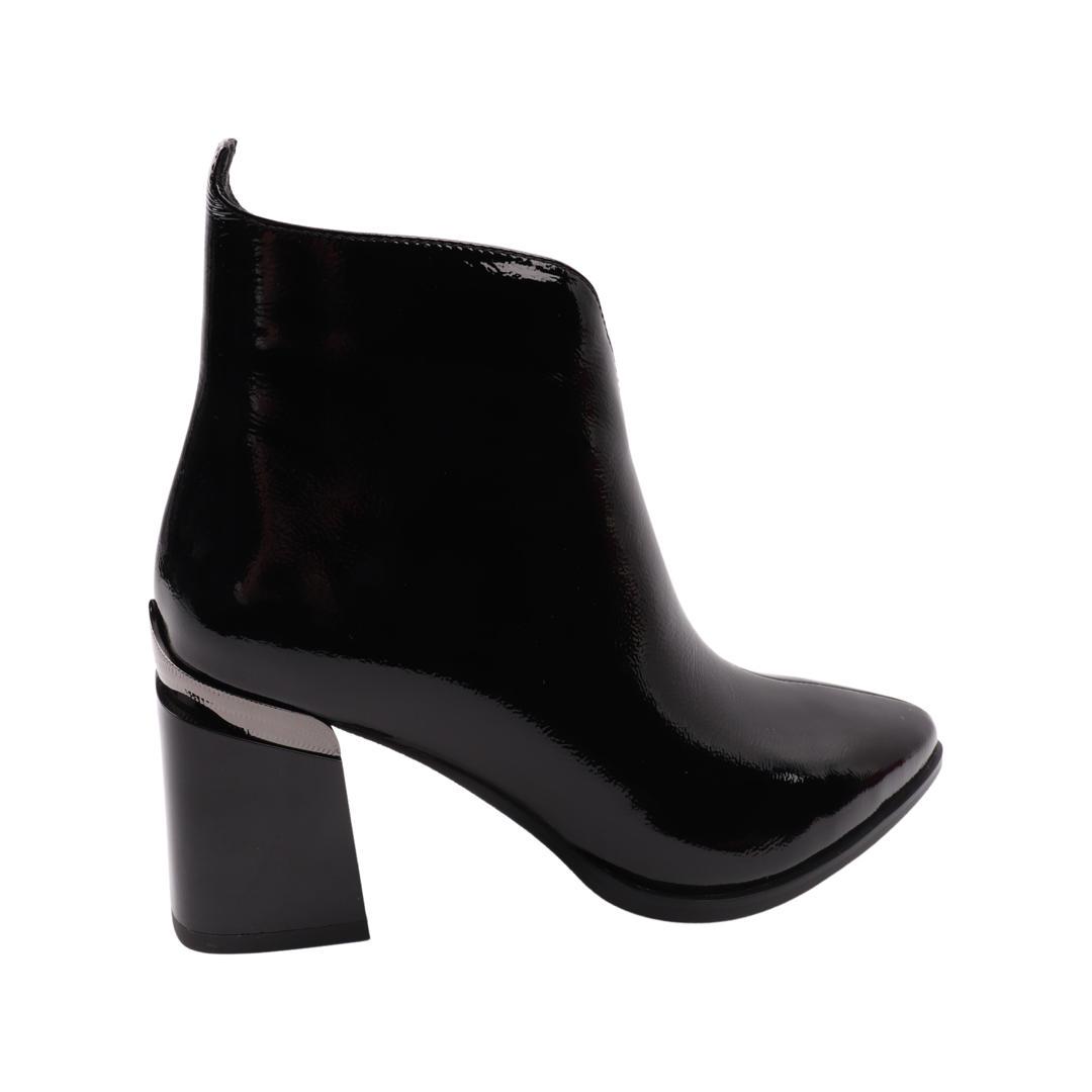 Ботильйони жіночі Brocoly з лакової шкіри р. 37 Чорний (382-22DH) - фото 4 Ботильйони жіночі Brocoly з лакової шкіри р. 37 Чорний (382-22DH) - фото 4