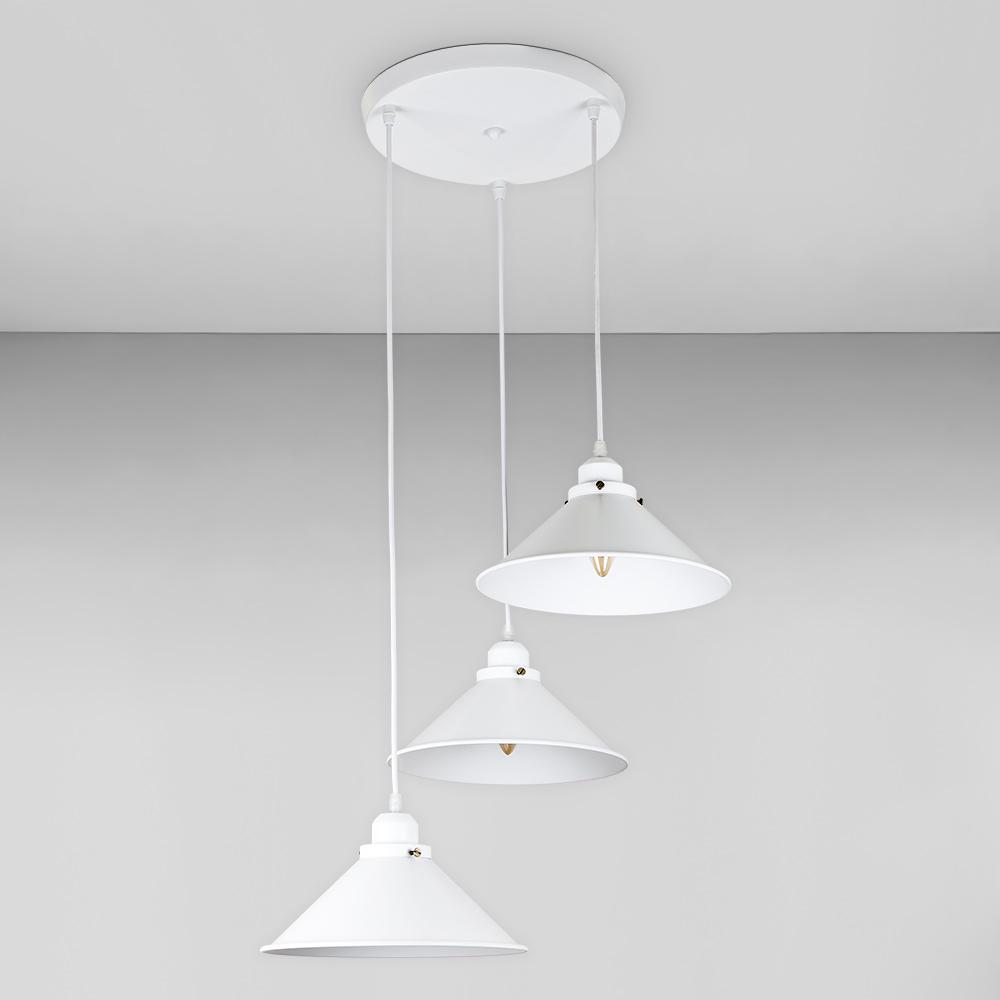 Люстра подвесная Лофт Light House LS-18637F-3 WH/WH 300 Белый