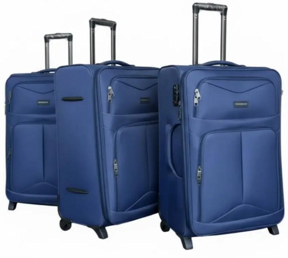 Комплект тканевых чемоданов на колесах Elemental 3 Abyss 3 шт. Синий (2104619185) Комплект тканевых чемоданов на колесах Elemental 3 Abyss 3 шт. Синий (2104619185)