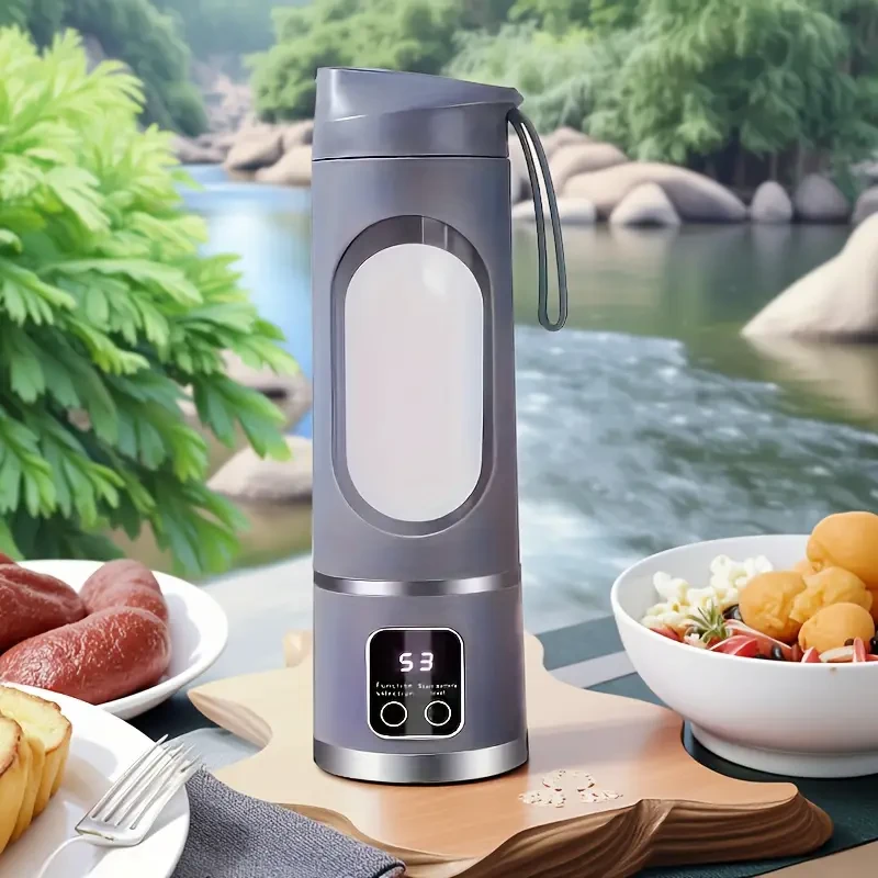 Блендер портативный с таймером USB 450 мл Фиолетовый