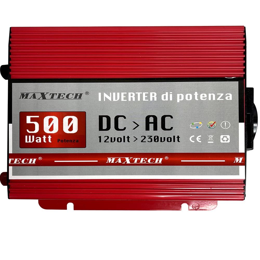 Інвертор MaxTech HB-1000-12 з модифікованим синусом 1 кВт 1000 W Червоний (86f62ac5) - фото 1