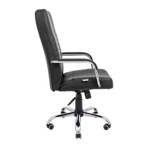 Кресло офисное компьютерное Richman Prius Хром M1 Tilt Черный - фото 3