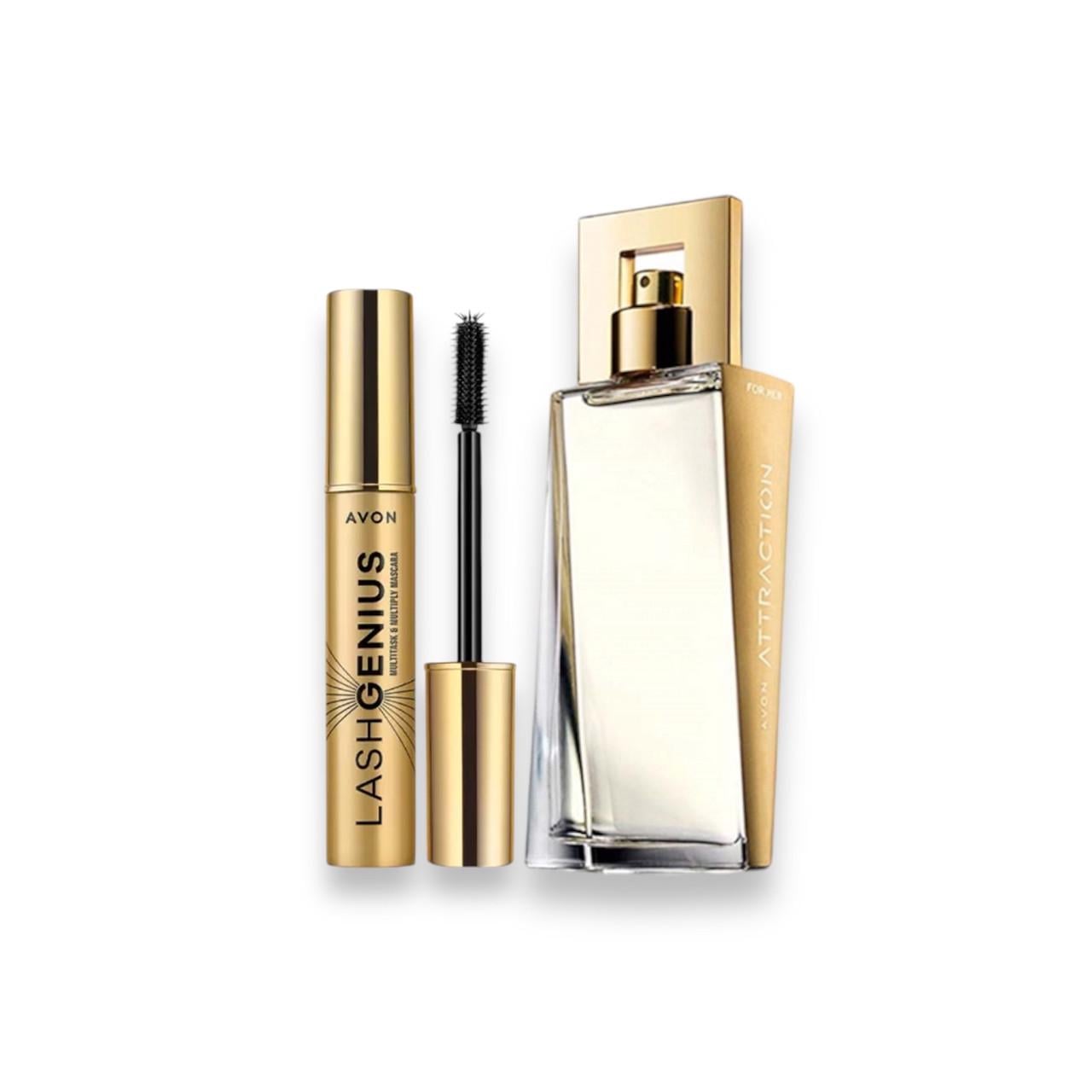 Набір жіночий Avon ATTRACTION 50 мл та туш для вій LASH GENIUS (2658543805)