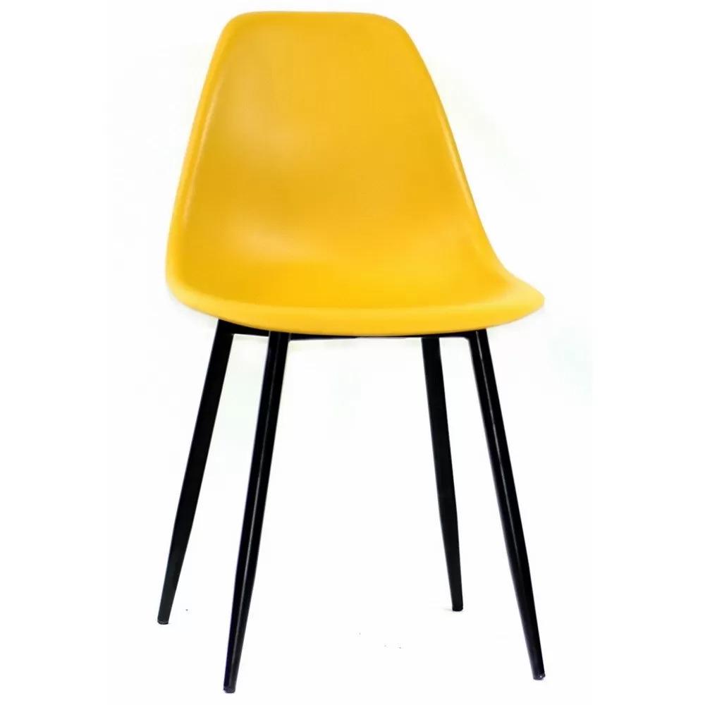 Стул EAMES BASIC 11 Желтый/Черный (114037) - фото 1 Стул EAMES BASIC 11 Желтый/Черный (114037) - фото 1