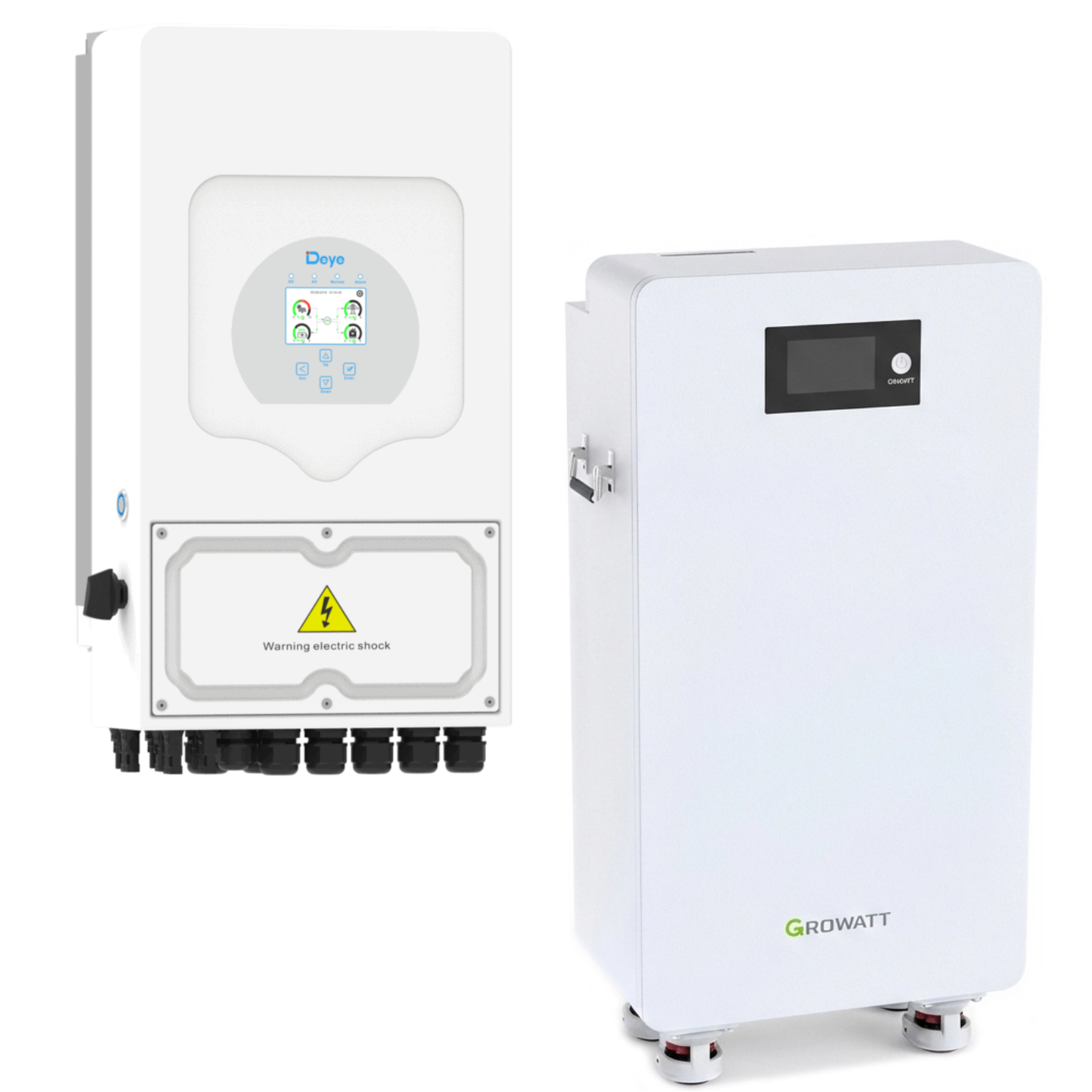 Комплект автономного энергоснабжения Deye 3,6 кВт SUN-3.6K-SG05LP1-EU-AM2-P и Growatt HOPE 16.0LM-A1 16 кВт·ч (38310314)